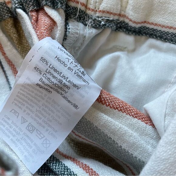 Tie-Waist Huston Pull-On Crop Pants in Stripe | SZ XS - Picture 12 of 12